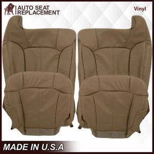 1999-2002 GMC Sierra & Silverado Seat Cover Medium Dark Oak Tan trim code 672 - Picture 1 of 23