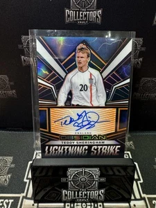 π₯ 2023-24 Panini Obsidian Soccer β Lightning Strike Auto β Teddy Sheringham /99 - Picture 1 of 2