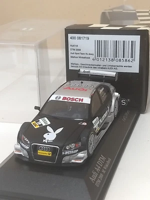 MINICHAMPS 1/43 400081719 AUDI A4 DTM 2008 #19 M. WINKELHOCK "PLAYBOY" 1104 pcs - Immagine 1 di 4