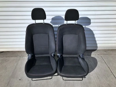 15 MITSUBISHI LANCER EVOLUTION EVO X FINAL EDITION FRONT CLOTH SEATS RED STITCH - Image 1 of 4