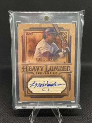 Reggie Jackson 2025 Topps madera pesada reliquia automática #hlar-rj New York Yankees Foto 1 de 2