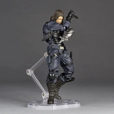 Figura de acción Kaiyodo Winter Soldier Revoltech Yamaguchi Bucky Barnes juguete regalo Foto 1 de 4