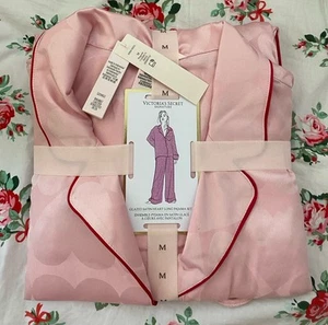 Victoria’s Secret Glazed Satin Heart Long Pajamas Set - Picture 1 of 3