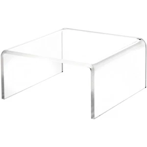 Plymor Clear Acrylic Short Square Display Riser, 2.5" H x 5" W x 5" D - Picture 1 of 1