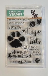 Simon Says Stamp Pawprints on our Hearts Stamp Set - Picture 1 of 2