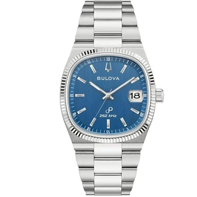 Bulova Men's Watch Super Seville 262 kHz Precisionist Blue Dial Bracelet 96B440 - Image 1 of 3