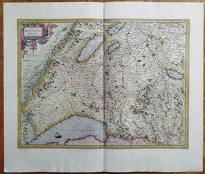 Schweiz Genfer See Bern - Mercator Große Original Kupferstich Karte - 1630 - Picture 1 of 7