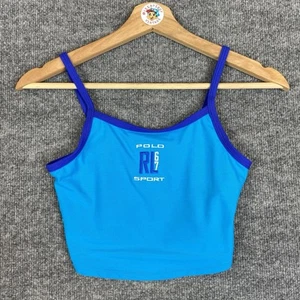 Vtg 90s Ralph Lauren Polo Sport Swimsuit Tankini Tank Top USA Girls 12 USA - Picture 1 of 7