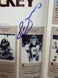 4 NY RANGERS ADAM GRAVES, "CHICO" GLENN RESCH , LAROUCHE & DUGUAY AUTOGRAPH - Picture 1 of 11