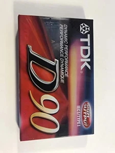 TDK Standard Size Cassette D90 Audio A00808-20 Pack Of 1 On Audio Brand New - Imagen 1 de 3