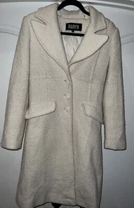 VTG Marvin Richards Cream Wool Bend  Pea coat Sz M - Picture 1 of 6