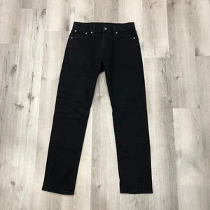 Levis Black 502 Taper Men Jeans Size W30 L 32 - Picture 1 of 10