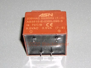 Printtrafo 230V AC 9V AC Encapsulated Transformer AS3515-E-0350-090-S - Bild 1 von 3