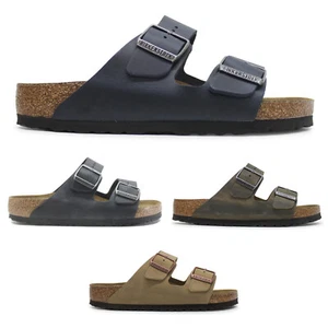 Birkenstock Unisex Sandals Arizona BS Soft Footbed Slides Oiled Leather - Picture 1 of 17