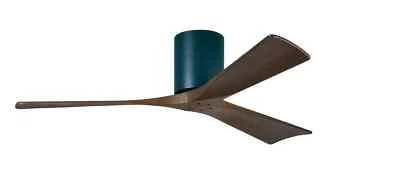 Matthews Fan Company IR3H-BK-WA-52 Irene Indoor Ceiling Fan Matte Black Walnut - Image 1 of 3