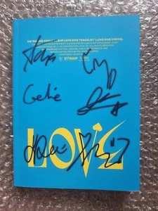 Ive Promo Sticker LOVE DIVE 2nd Album Autographed Hand Signed - Picture 1 of 8