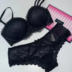 🔥VICTORIA SECRET strapless multiway PUSH-UP BRA SET 32D// M NEW - Picture 1 of 8