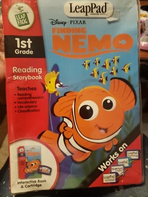 NEW LeapFrog LeapPad FINDING NEMO READING Book & Cartridge Preschool - Grade 1 - Image 1 of 4