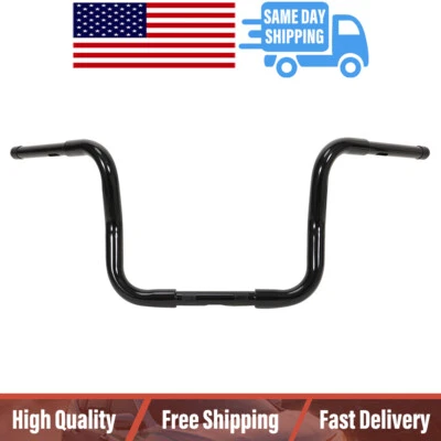 Custom Chrome Handlebar Compatible With Harley Sportster XL Black Foto 1 de 4