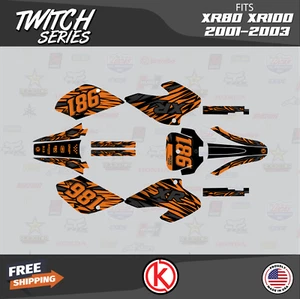 Graphics Kit for HONDA XR80 XR100 (2001-2003) Twitch Series - Orange - Picture 1 of 6