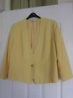 Ladies Jacket:  Jaques Vert Lemon (Daffodil) Yellow:  Size 18:   Used Ex Cond
