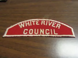 White River Council Red and White Full Strip, Worn BM5 - Picture 1 of 1