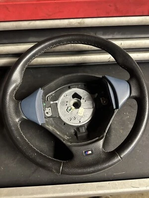 1998 - 2002 BMW E37 Z3M Z3 FRONT BLUE LEATHER M SPORT STEERING WHEEL OEM - image 1 of 4