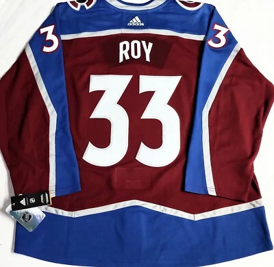 NUEVO CON ETIQUETAS-PRO-60 CAMISETA ADIDAS AEROREADY PATRICK ROY COLORADO AVALANCHE NHL AUTÉNTICA Foto 1 de 4