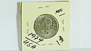 ( #1) VTG SUSAN B ANTHONY 1979 LIBERTY (FG) ONE DOLLAR US COIN - MINT COND, - Bild 1 von 2