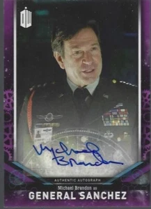 Carta collezionabile autografo MICHAEL BRANDON - serie firma DOCTOR WHO 2018 - Foto 1 di 2