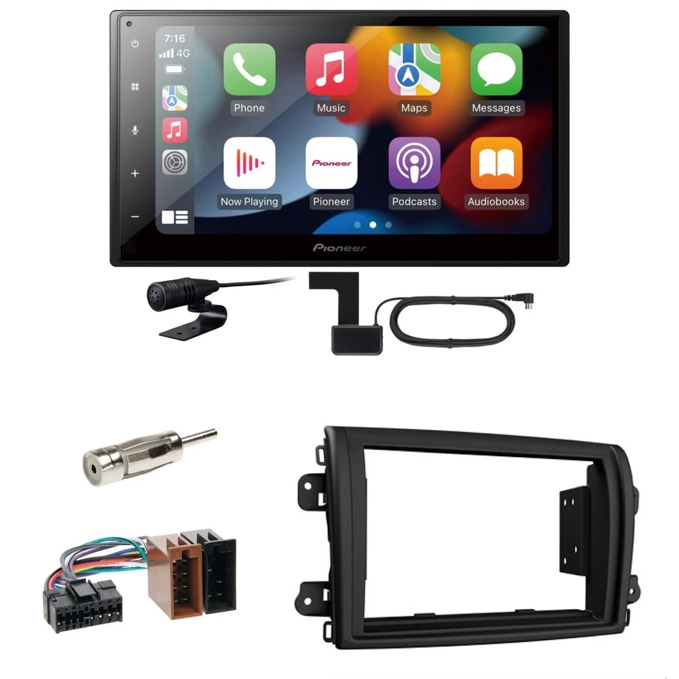 Pioneer SPH-DA360DAB CarPlay Android Auto DAB+ Einbauset für Fiat Ducato ab 2022 - Bild 1 von 1