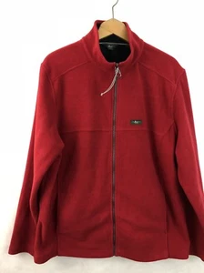 Bass Red Fleece Jacket Large - Picture 1 of 12