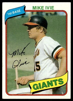 1980 Topps #62 Mike Ivie See Scan - Image 1 of 2