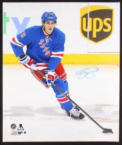 BRADY SKJEI SIGNED CANVAS PRINT 20x24 FRAME STEINER NY PHOTO CAROLINA HURRICANES - Picture 1 of 4