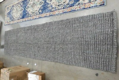 LIGHT GREY 2'-6" X 10' Loose Threads Rug, Reduced Price 1172625273 NF447G-210 - Image 1 of 4