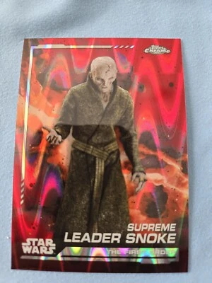2024 Topps Star Wars Chrome RED RAYWAVE #117 SUPREME LEADER SNOKE - Image 1 of 2
