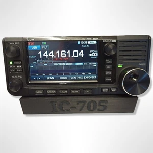 Angled Desk Stand for Icom IC-705 QRP Radio Transceiver - Picture 1 of 9