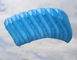 Firelite 176 skydiving parachute reserve canopy - blue 7 cell - mint shape - Picture 1 of 5