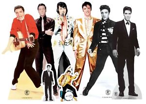 Elvis Table Top Official Cardboard Cutouts Pack Of 8 Party Decorations