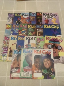 Kid City Magazines Lot Of 21- Early 90’s- 1990, 1991, 1992, And 1993 - Imagen 1 de 6