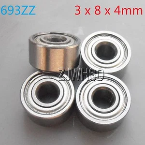 4pcs 693zz Sealed Bearing 3 x 8 x 4 mm for TAMIYA TRAXXAS ALIGN RC Hobby DIY - Picture 1 of 1