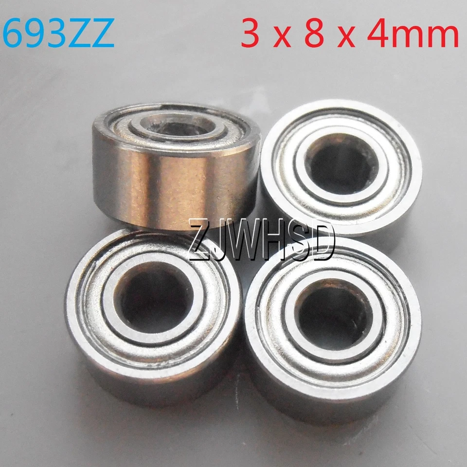 4pcs 693zz Sealed Bearing 3 x 8 x 4 mm for TAMIYA TRAXXAS ALIGN RC Hobby DIY - Image 1 of 1
