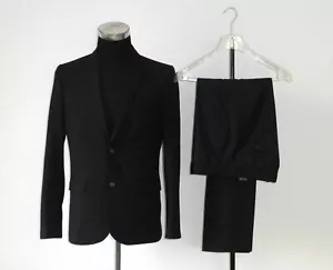 Anzug von H&M Slim Fit Gr. 50 (Hose 48 reg. fit) schwarz - Bild 1 von 4