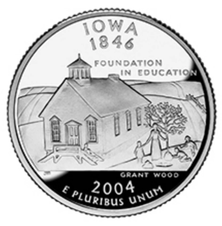 2004-P IOWA STATE QUARTER 1-COIN BRILLIANT UNCIRCULATED FREE SHIPPING - Image 1 of 1