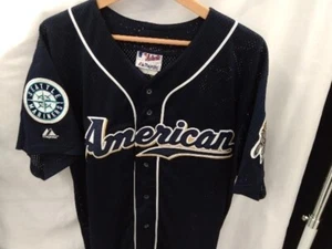 Ichiro Suzuki 2002 MLB American All Star Game Majestic Seattle Mariners USED L - Picture 1 of 8