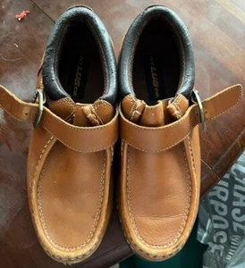 Lugz Boots Men Leather Buckle NY Lug Co Sz 10 EUC Shoes Comfortable Barely Worn - Picture 1 of 11