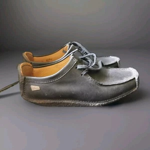 Clarks Damen Mokassins Gr. 36/37, Kreppohle, Glattleder, schwarz, gut erhalten  - Bild 1 von 7