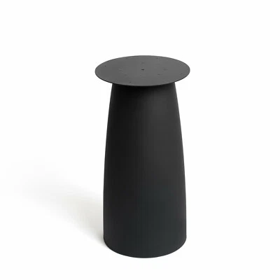 Dining table base Kopar Earth 7 Black Round Modern 28 inches / japandi style - Image 1 of 4