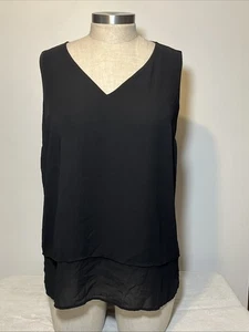 Michael Kors Women’s V Neckline Sleeveless Navy Blouse Size 2X - Picture 1 of 6