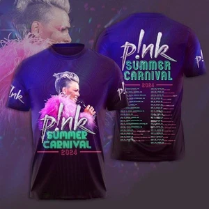 Pink Pink Singer Summer Carnival 2024 shirt 3d- cute funny - father day shirt 3d - Picture 1 of 2